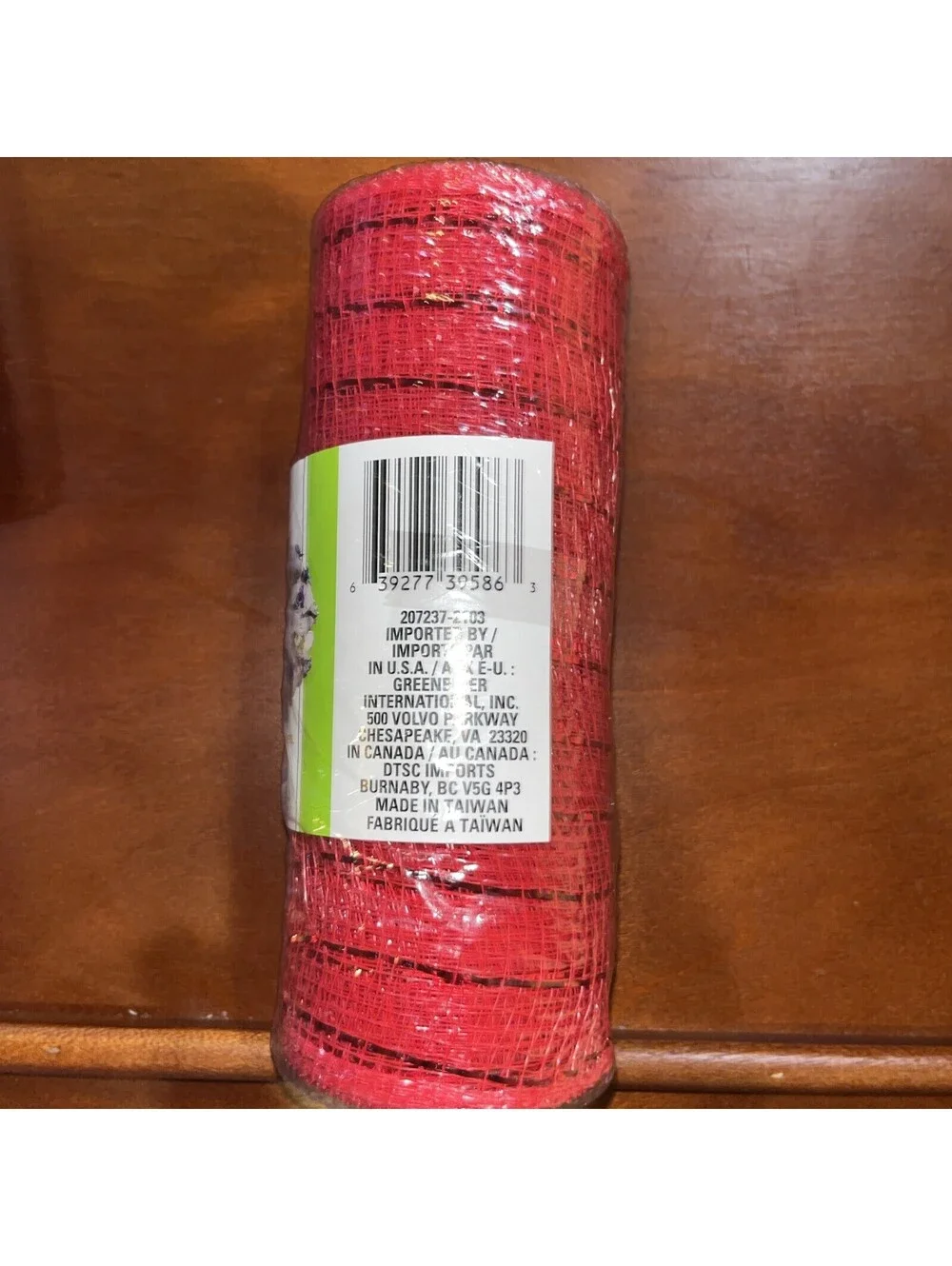 Floral Garden Red Decorative Mesh 6